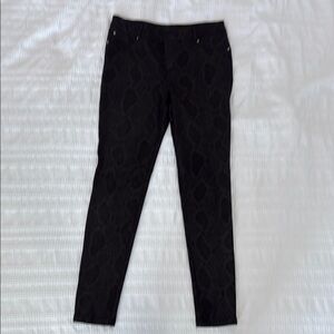 INC Black Snake Print Pants